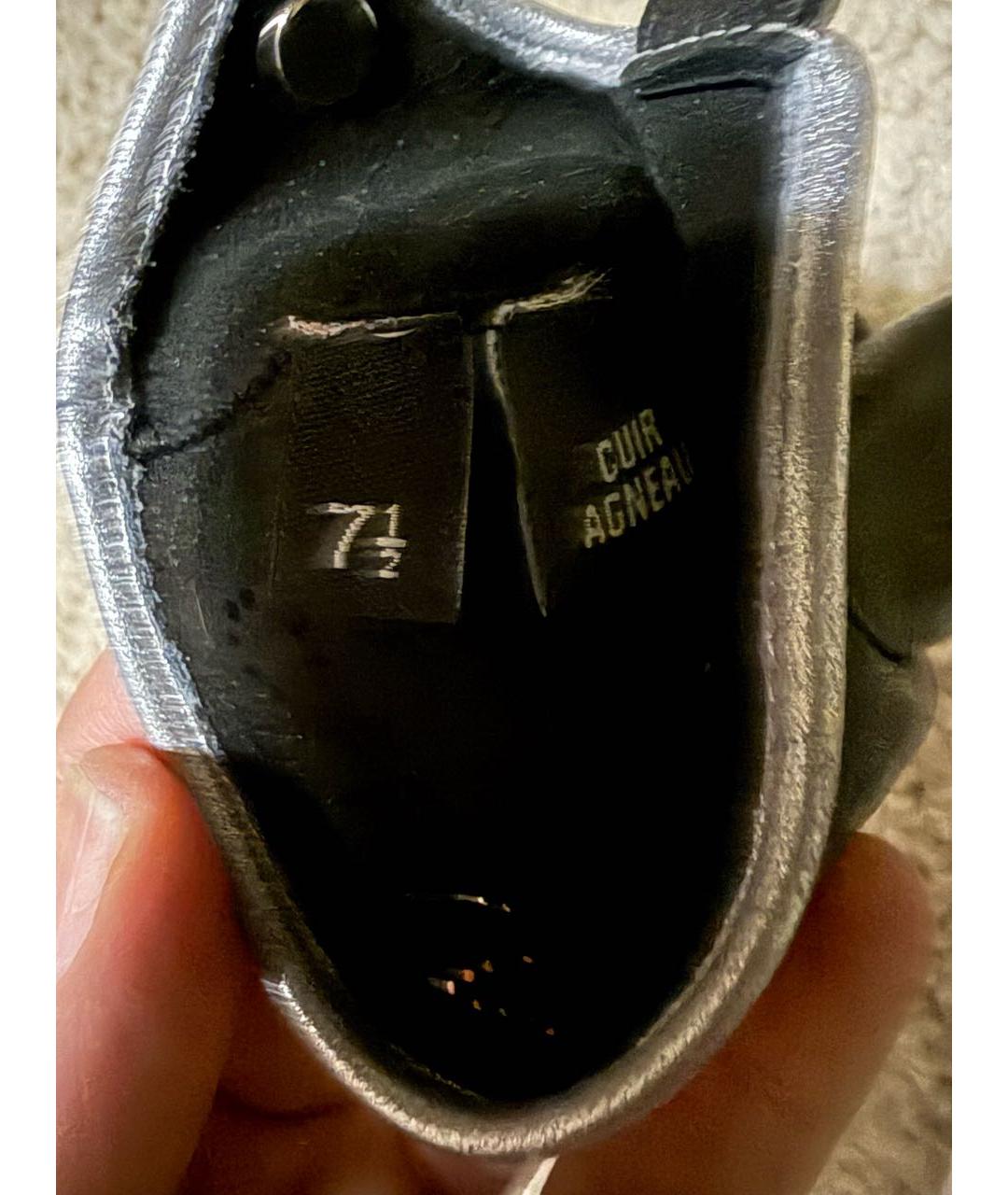 CHANEL Черные кожаные митенки, фото 4