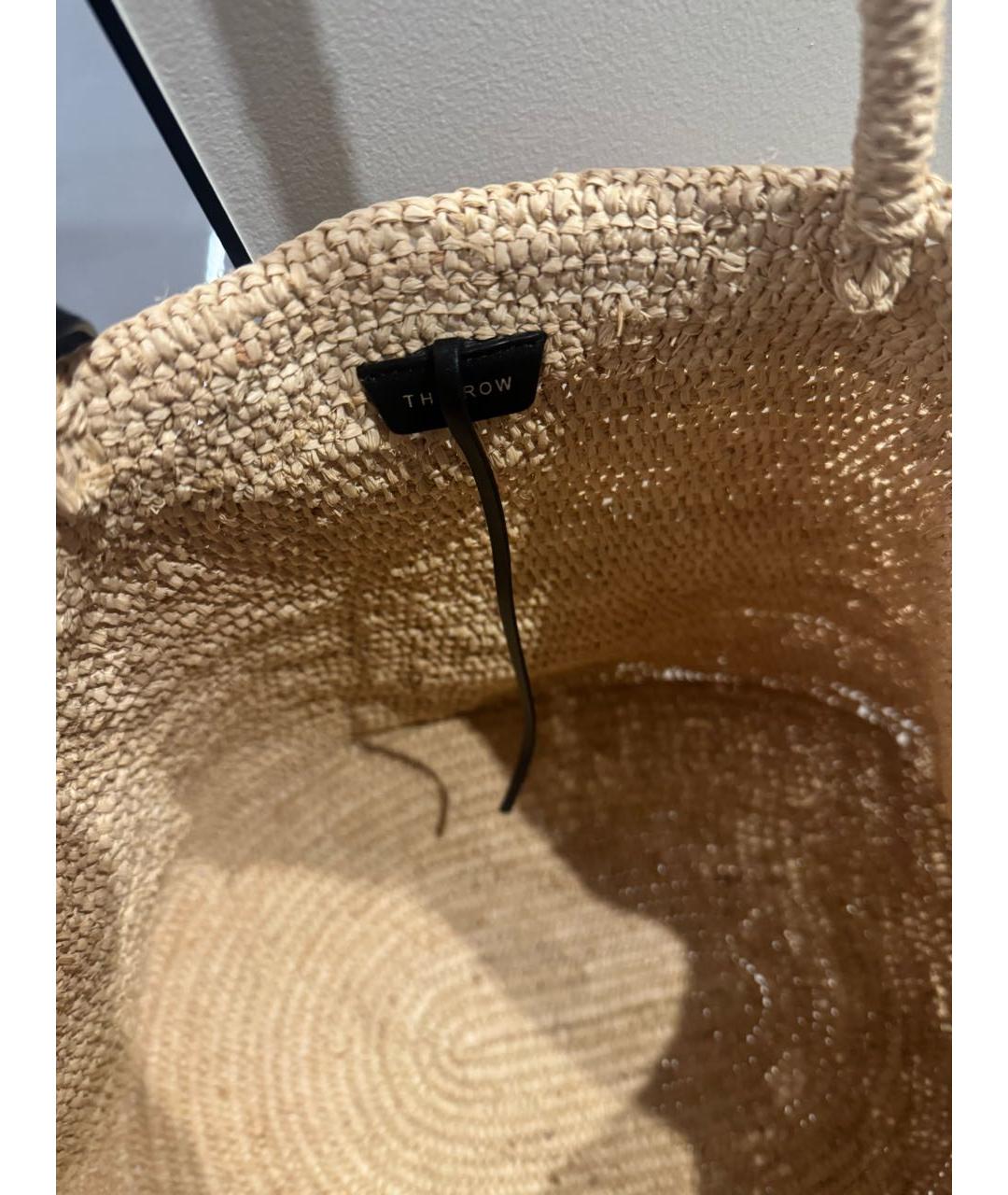 THE ROW Бежевая пелетеная сумка тоут, фото 4