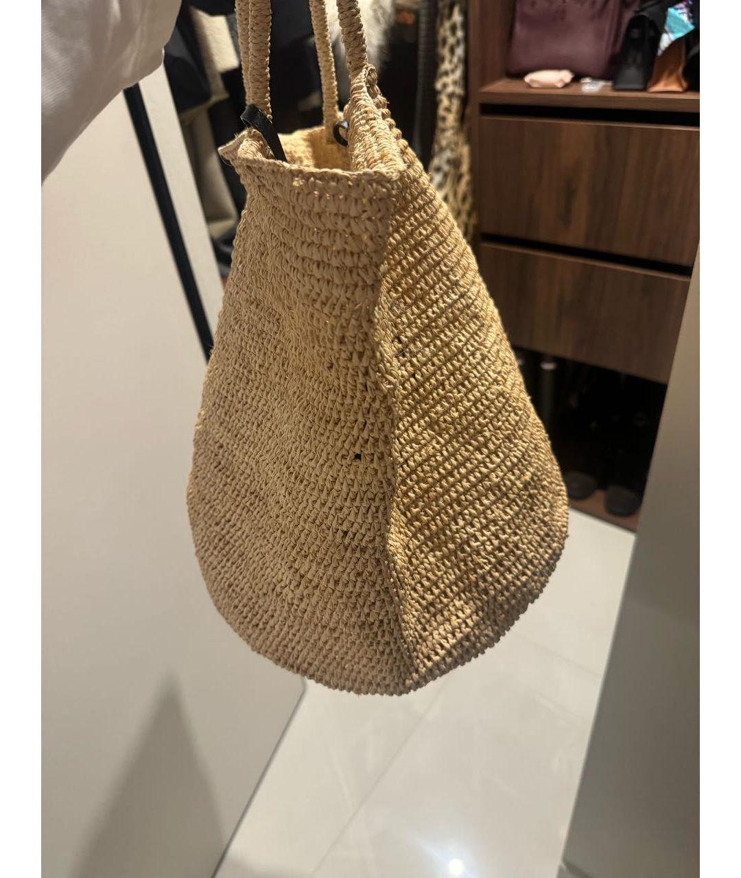 THE ROW Бежевая пелетеная сумка тоут, фото 2