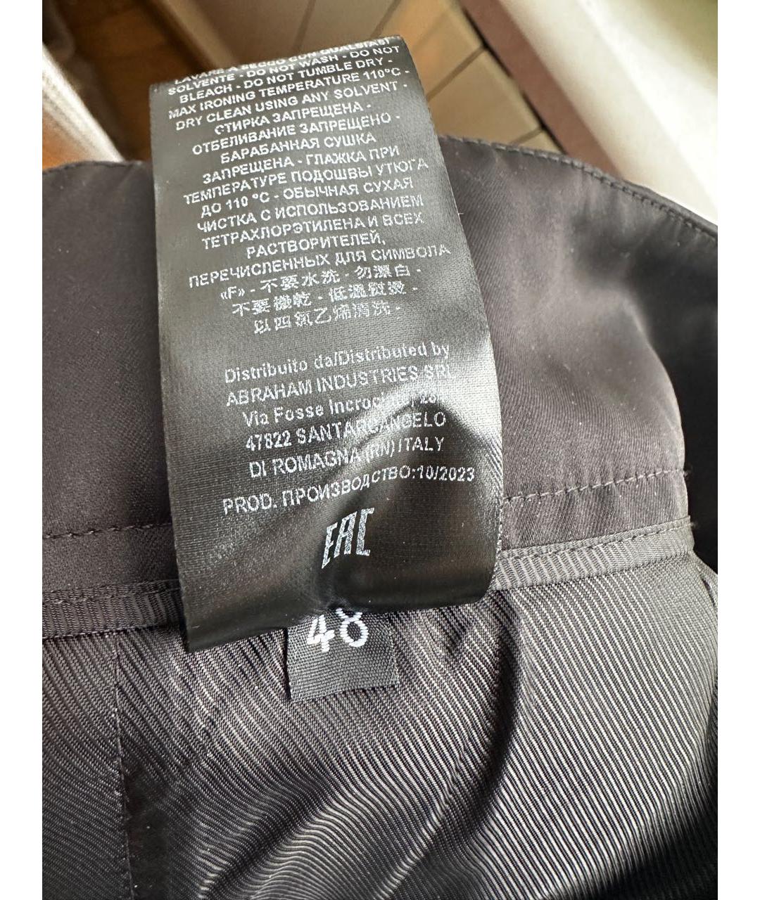 ERIKA CAVALLINI Черные атласные брюки широкие, фото 6