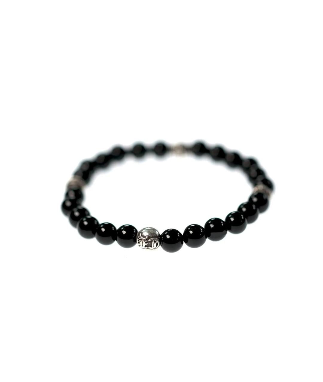 CHROME HEARTS Черный серебряный браслет, фото 3