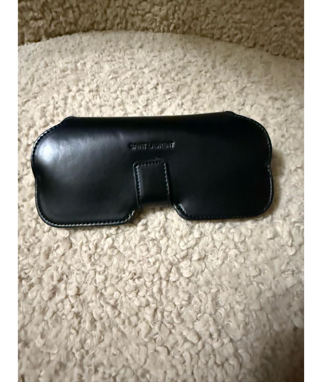 SAINT LAURENT Серые пластиковые солнцезащитные очки, фото 4