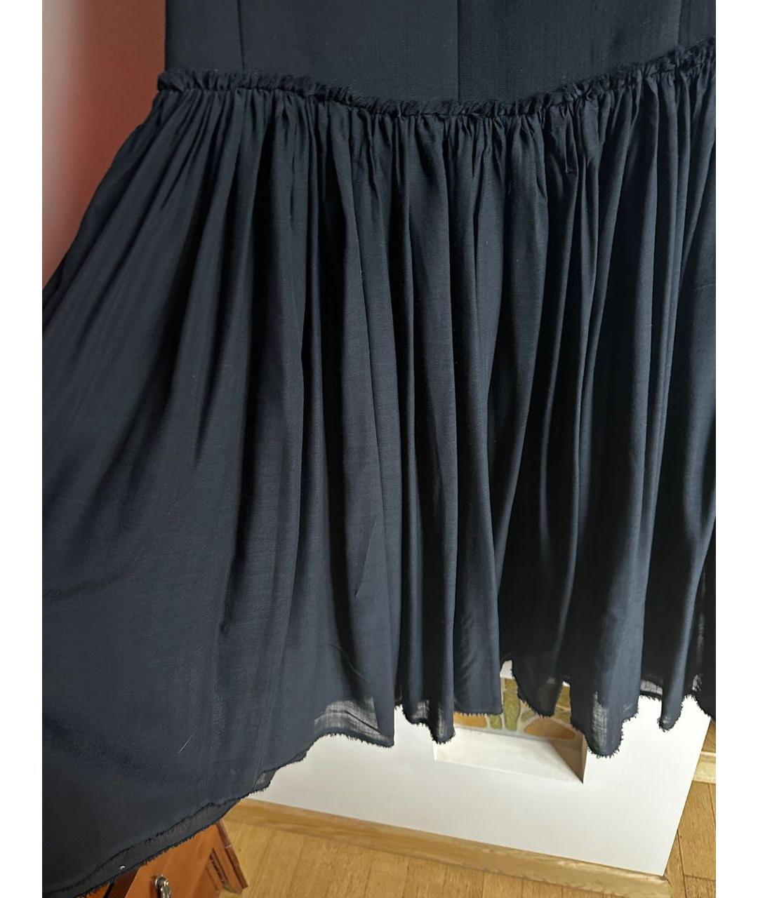 REFA Черная шерстяная юбка макси, фото 3