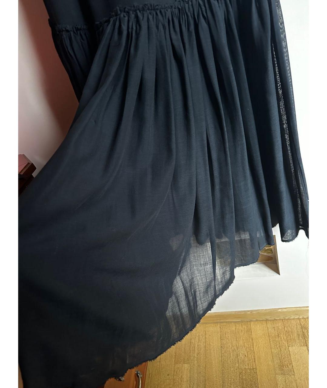 REFA Черная шерстяная юбка макси, фото 5