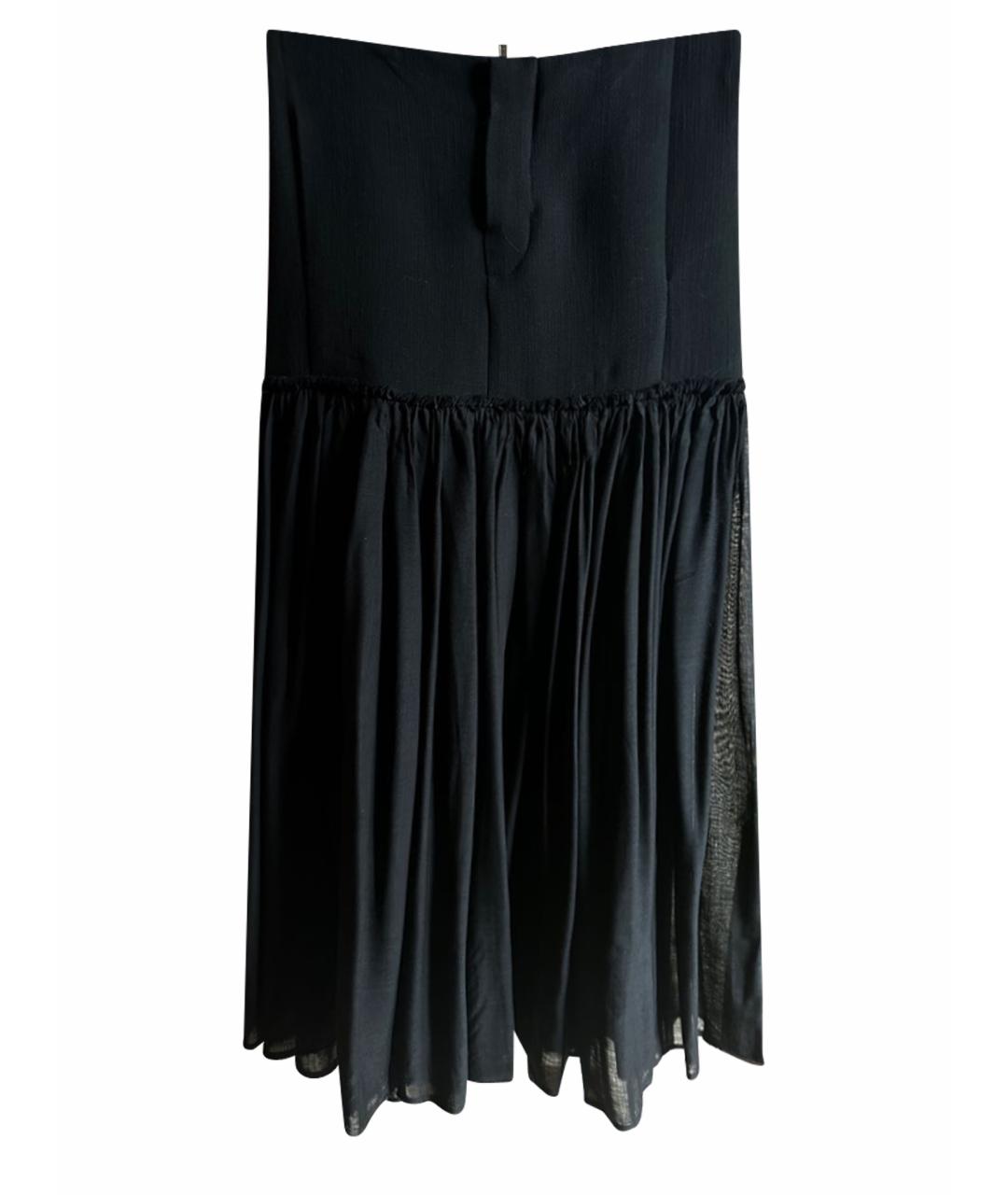 REFA Черная шерстяная юбка макси, фото 1