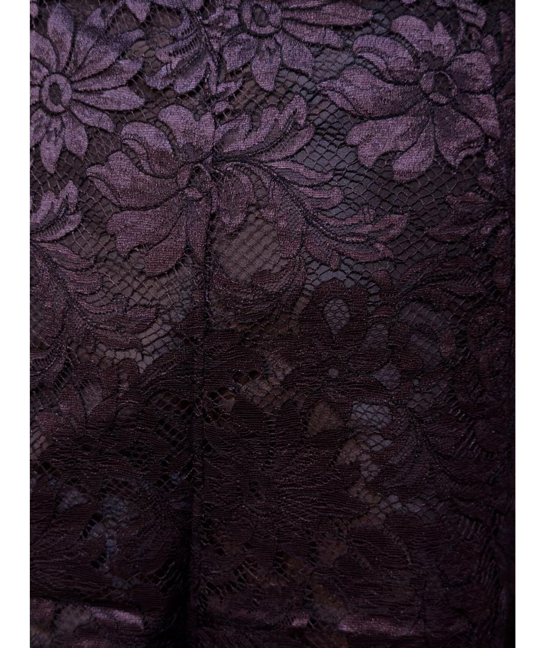 RALPH LAUREN Фиолетовая полиамидовая юбка миди, фото 4