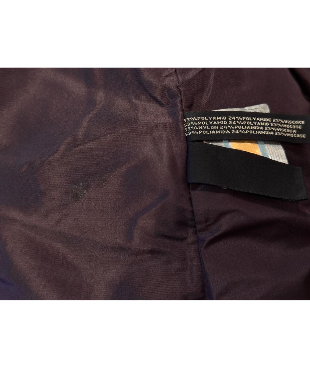 RALPH LAUREN Фиолетовая полиамидовая юбка миди, фото 2