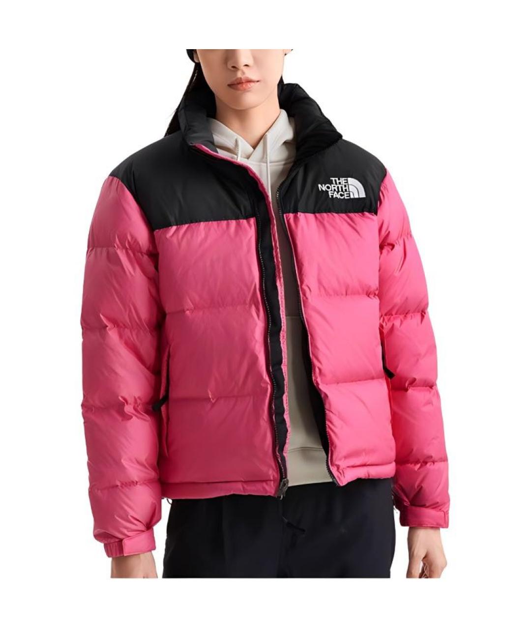 THE NORTH FACE Розовый полиэстеровый пуховик, фото 2