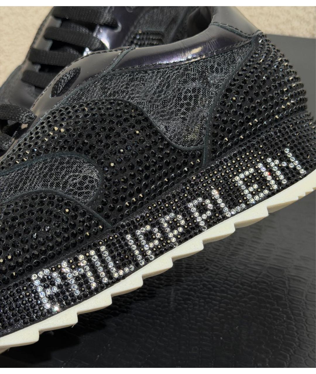 PHILIPP PLEIN Черные замшевые кроссовки, фото 6