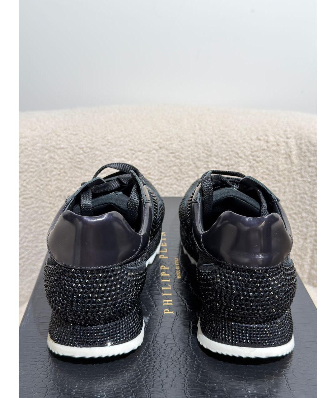 PHILIPP PLEIN Черные замшевые кроссовки, фото 4