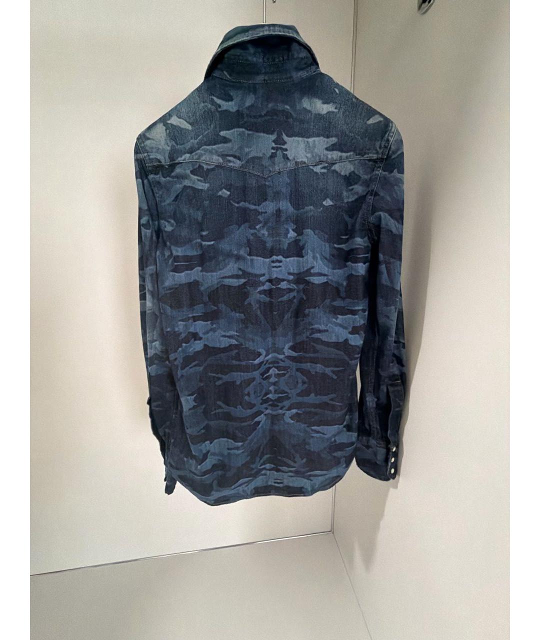 DSQUARED2 Темно-синяя деним рубашка, фото 2