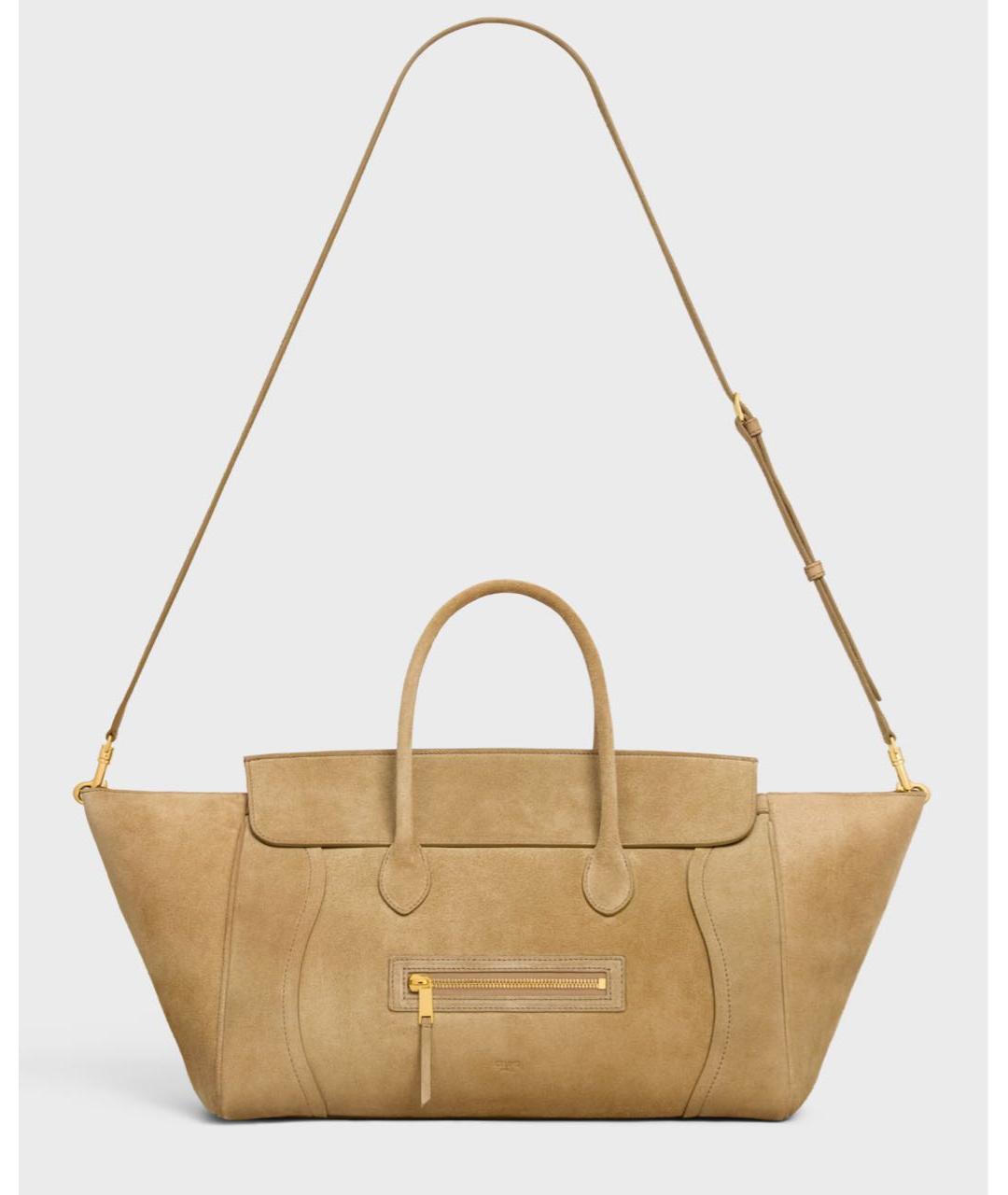 CELINE Бежевая сумка тоут, фото 4