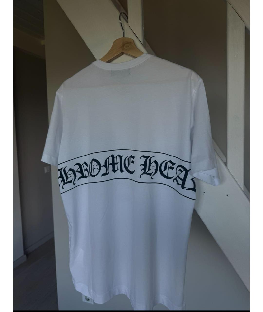 CHROME HEARTS Белая хлопковая футболка, фото 2