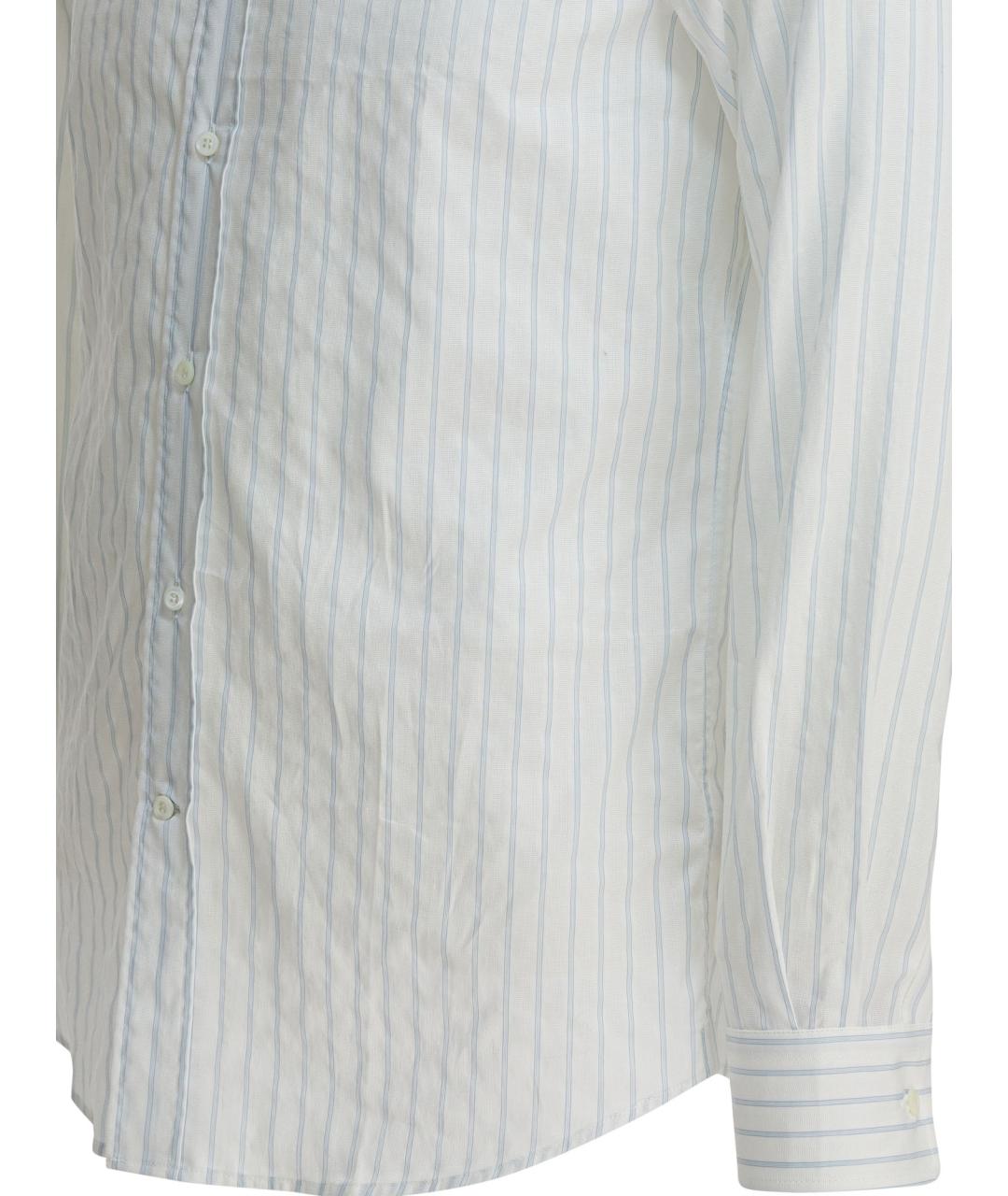 BRUNELLO CUCINELLI Белая хлопковая кэжуал рубашка, фото 3