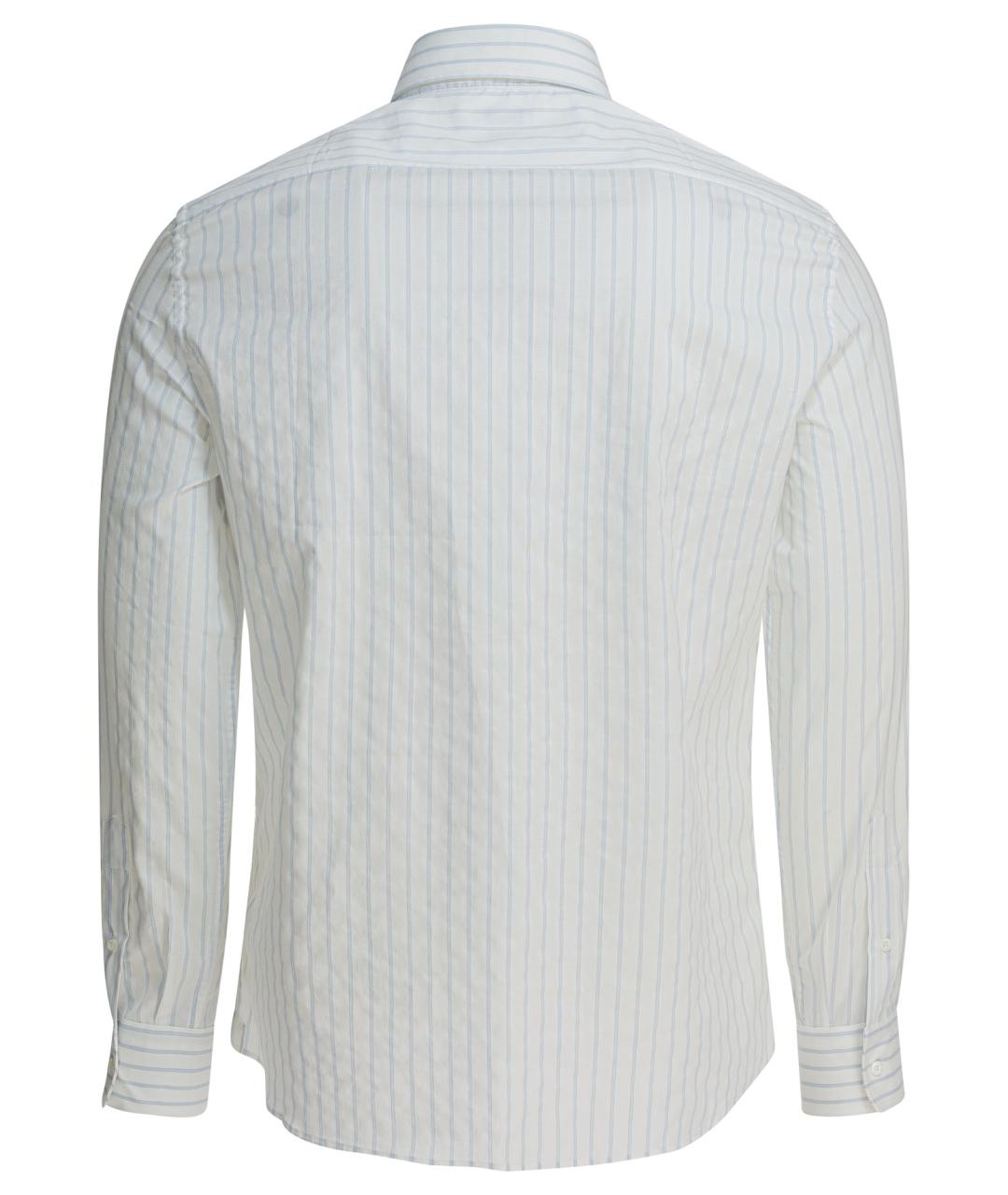 BRUNELLO CUCINELLI Белая хлопковая кэжуал рубашка, фото 2