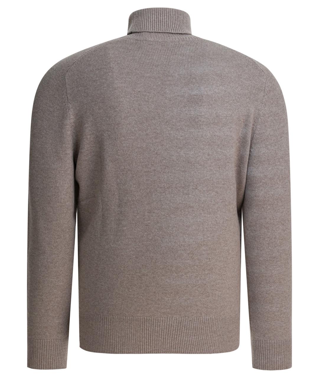 BRUNELLO CUCINELLI Бежевый кашемировый джемпер / свитер, фото 2