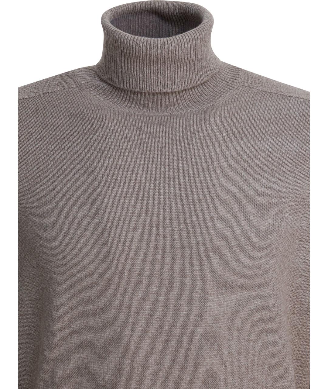 BRUNELLO CUCINELLI Бежевый кашемировый джемпер / свитер, фото 3