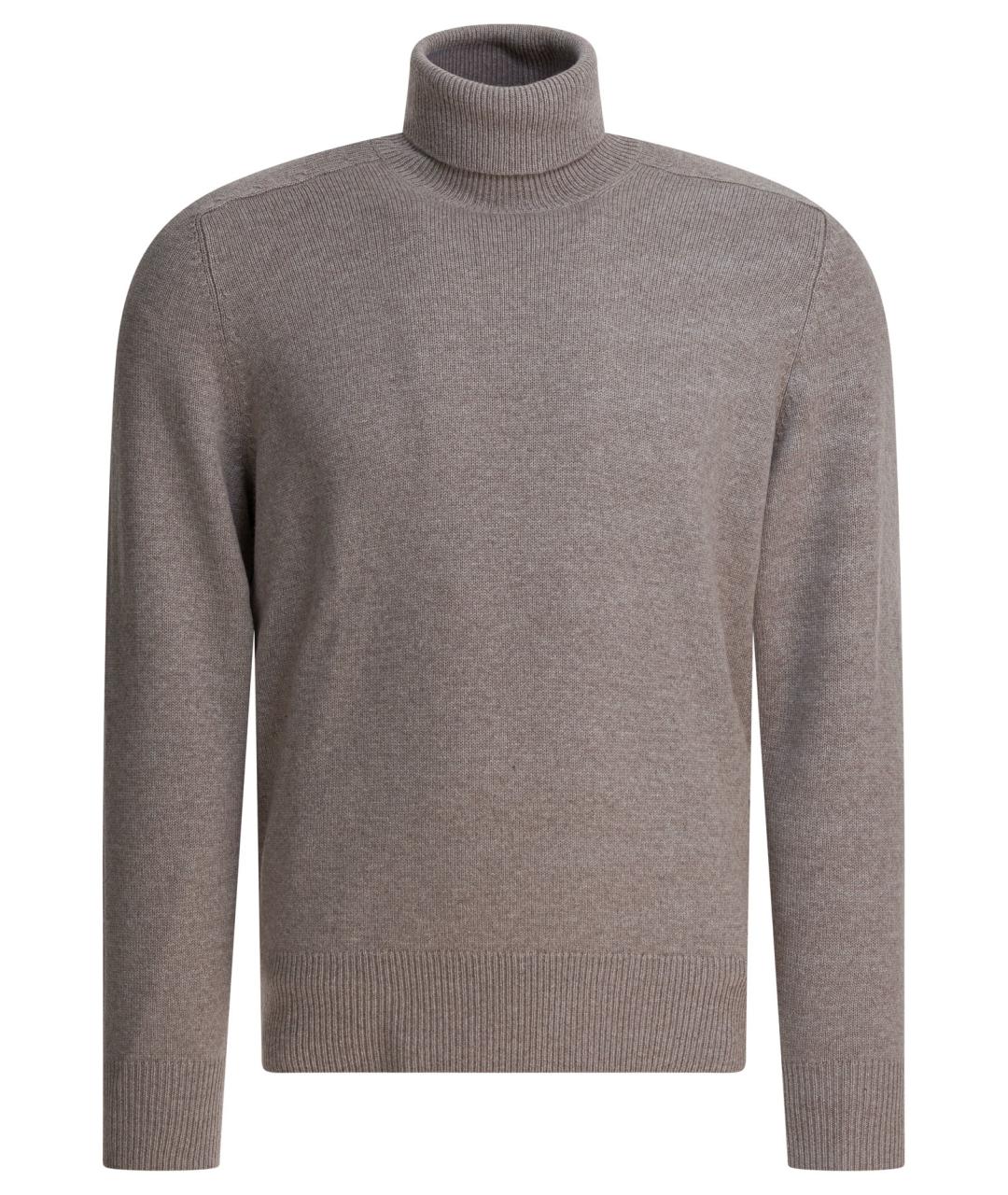 BRUNELLO CUCINELLI Бежевый кашемировый джемпер / свитер, фото 1