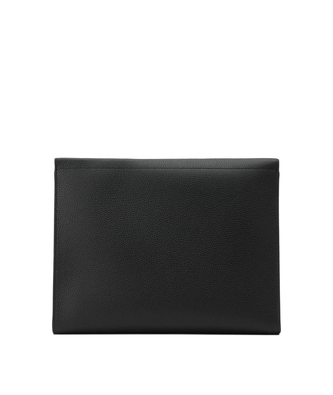 BURBERRY Черная кожаная папка для документов, фото 3