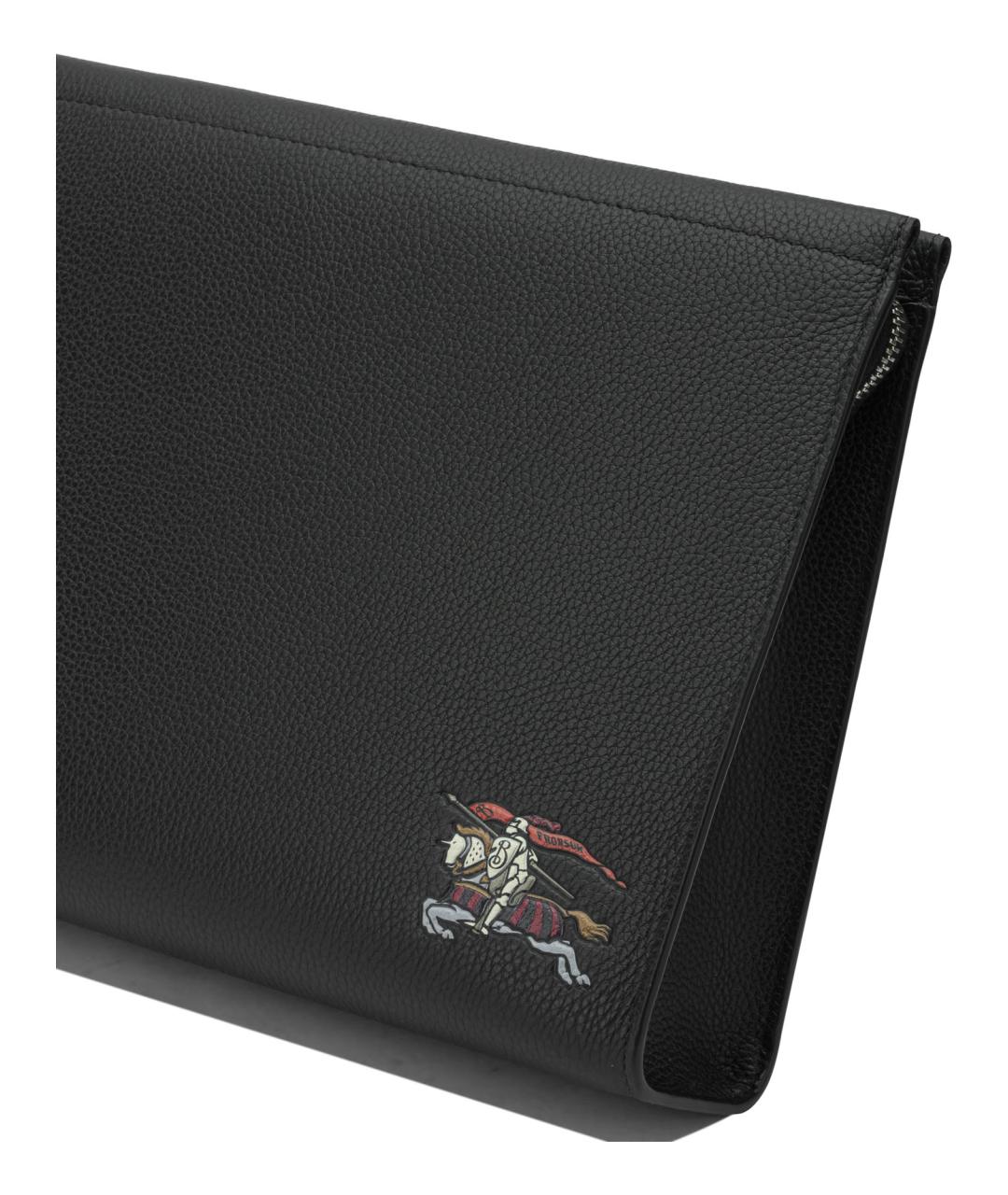 BURBERRY Черная кожаная папка для документов, фото 4