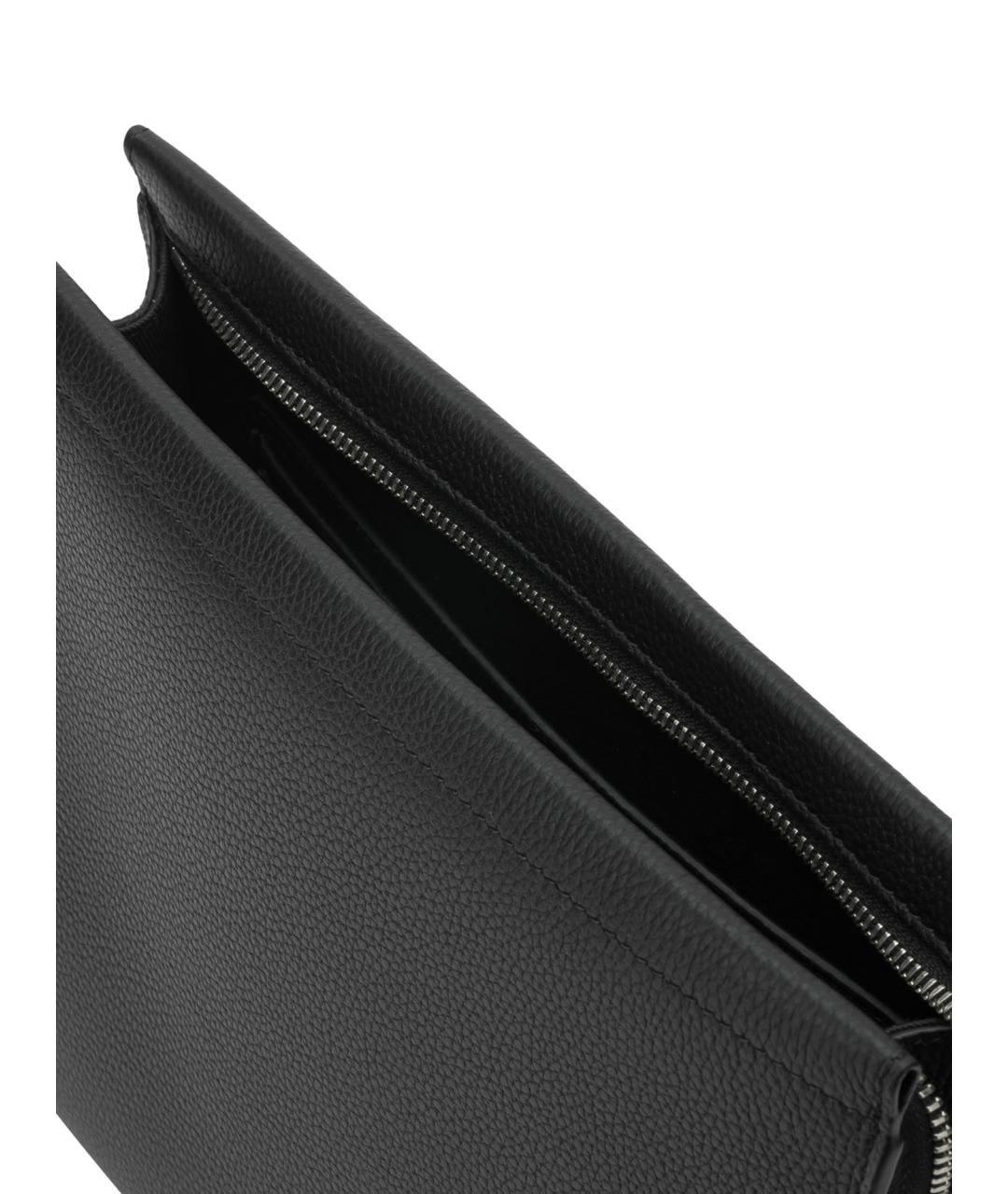 BURBERRY Черная кожаная папка для документов, фото 5