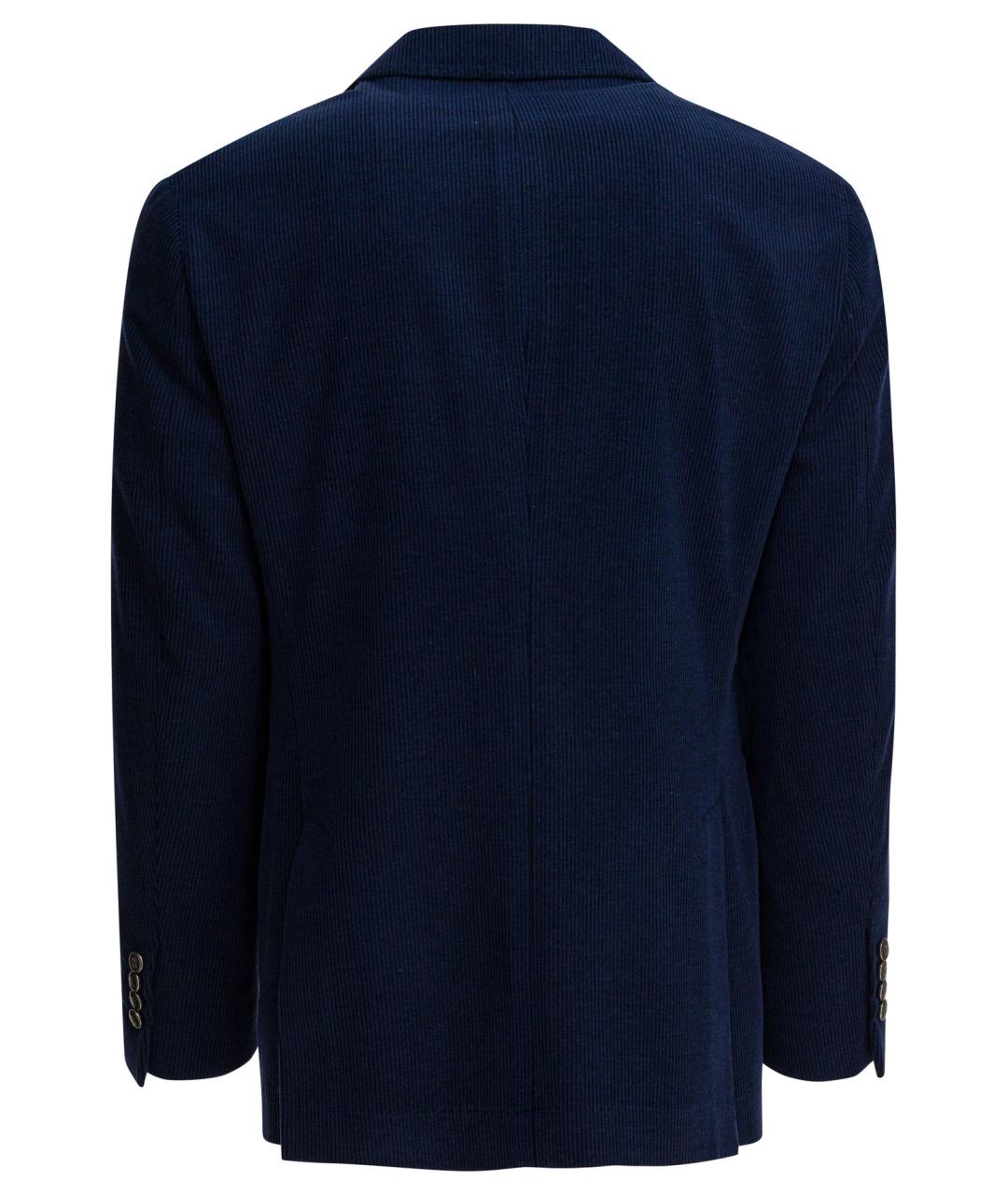 BRUNELLO CUCINELLI Темно-синее шерстяное пальто, фото 2