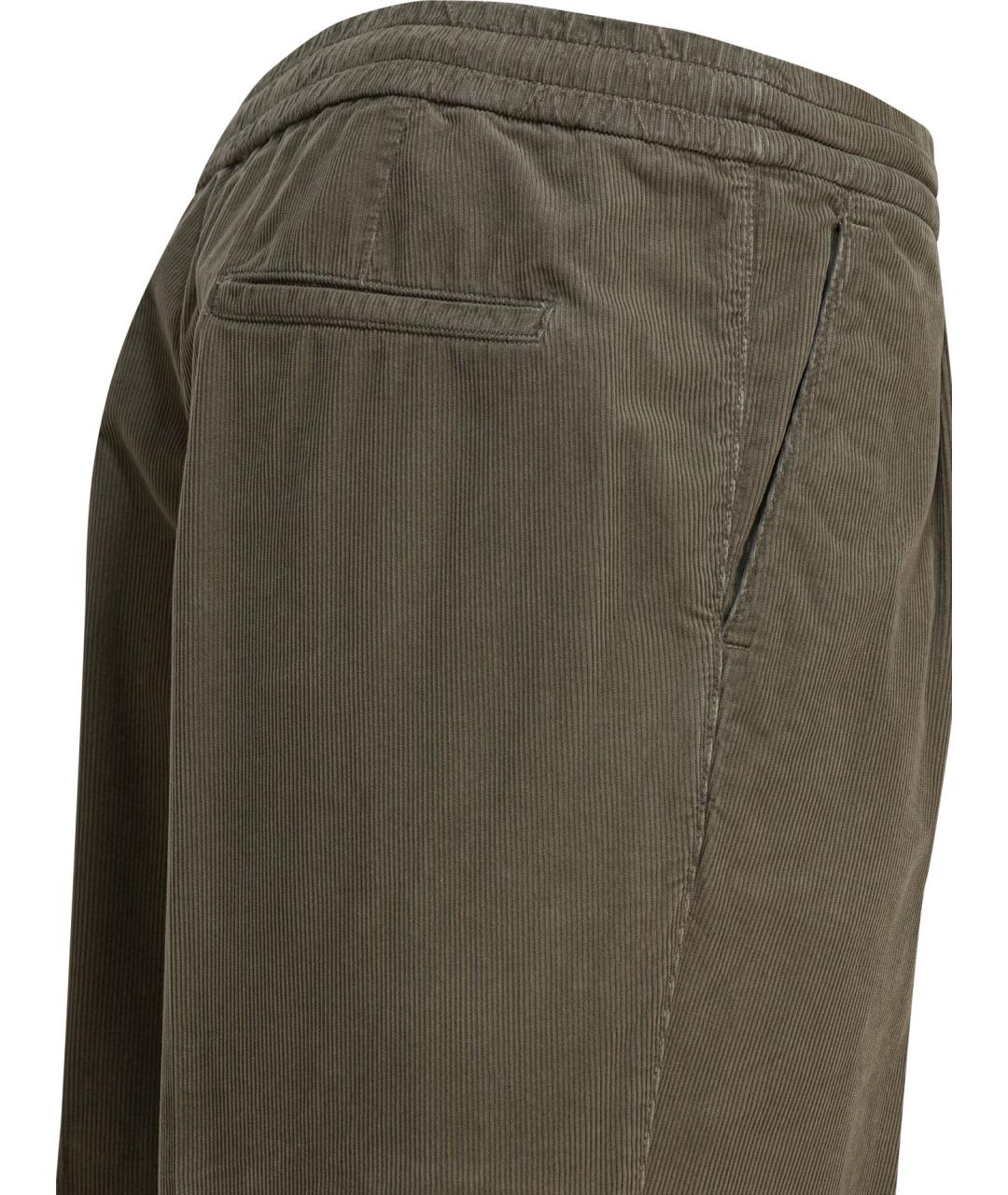 BRUNELLO CUCINELLI Зеленые хлопковые повседневные брюки, фото 4