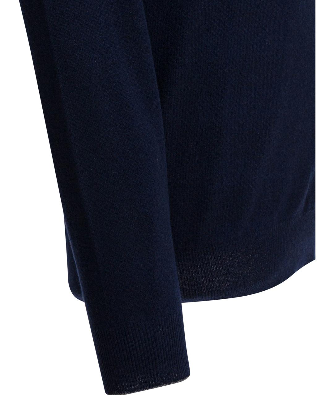 BRUNELLO CUCINELLI Синий кашемировый джемпер / свитер, фото 4