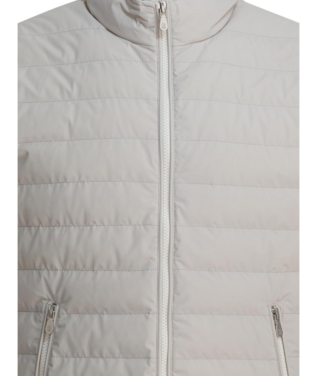 BRUNELLO CUCINELLI Бежевый полиамидовый жилет, фото 3