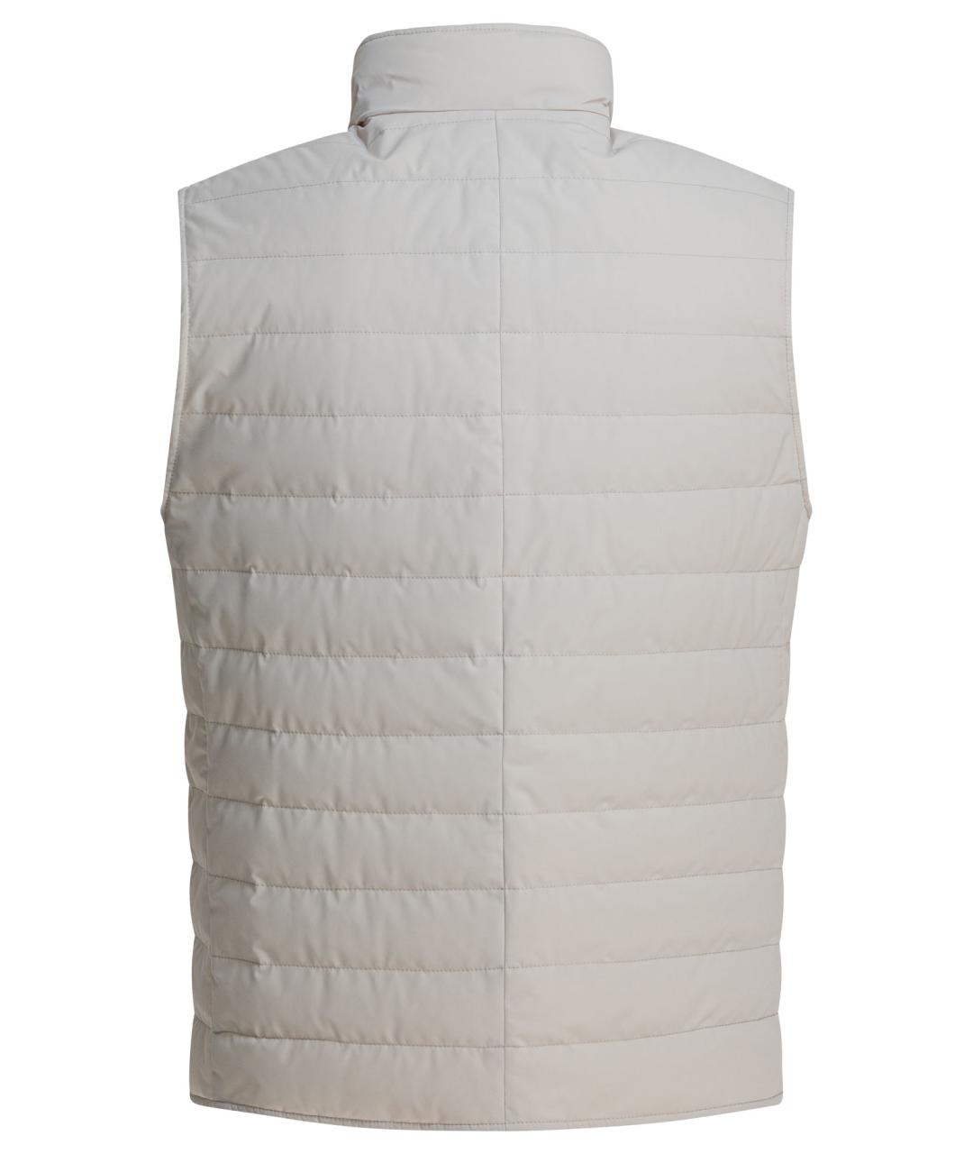 BRUNELLO CUCINELLI Бежевый полиамидовый жилет, фото 2