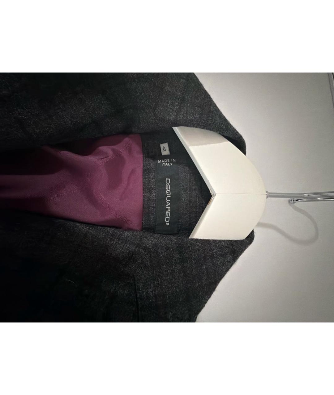 DSQUARED2 Серый шерстяной жилет, фото 3