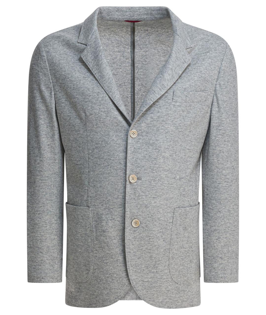 BRUNELLO CUCINELLI Серый кашемировый пиджак, фото 1