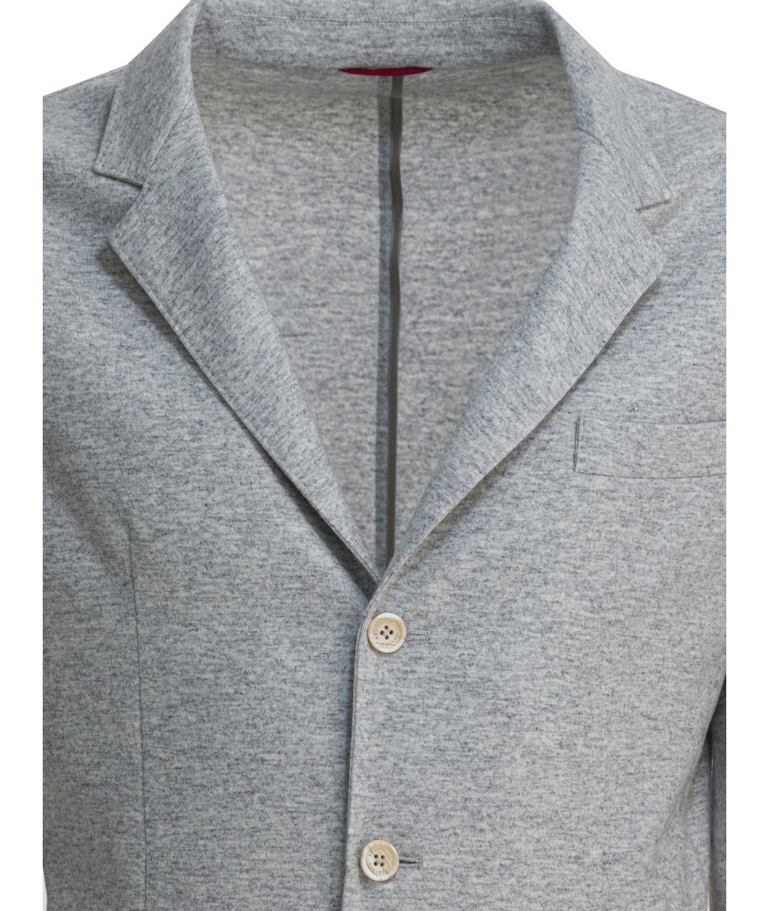 BRUNELLO CUCINELLI Серый кашемировый пиджак, фото 3