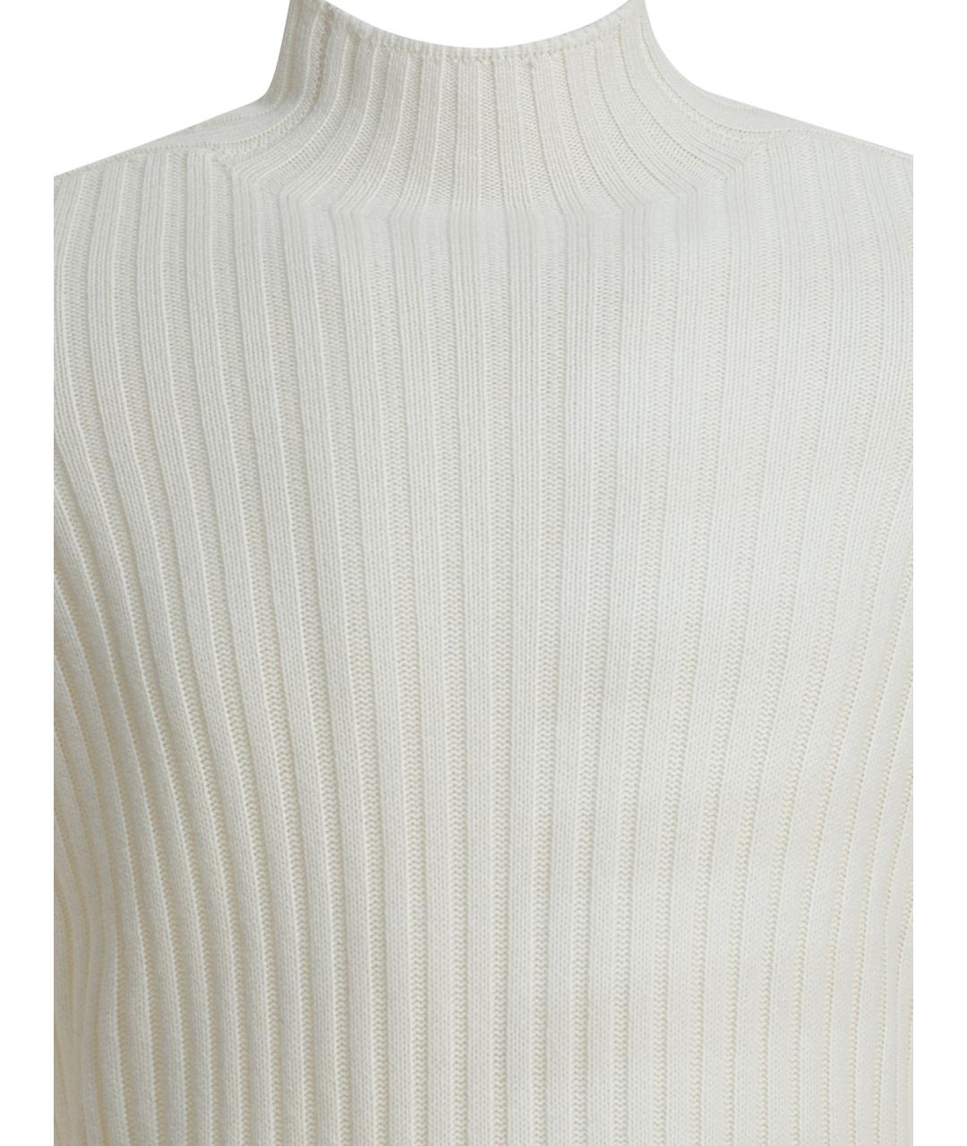 BRUNELLO CUCINELLI Белый кашемировый джемпер / свитер, фото 3