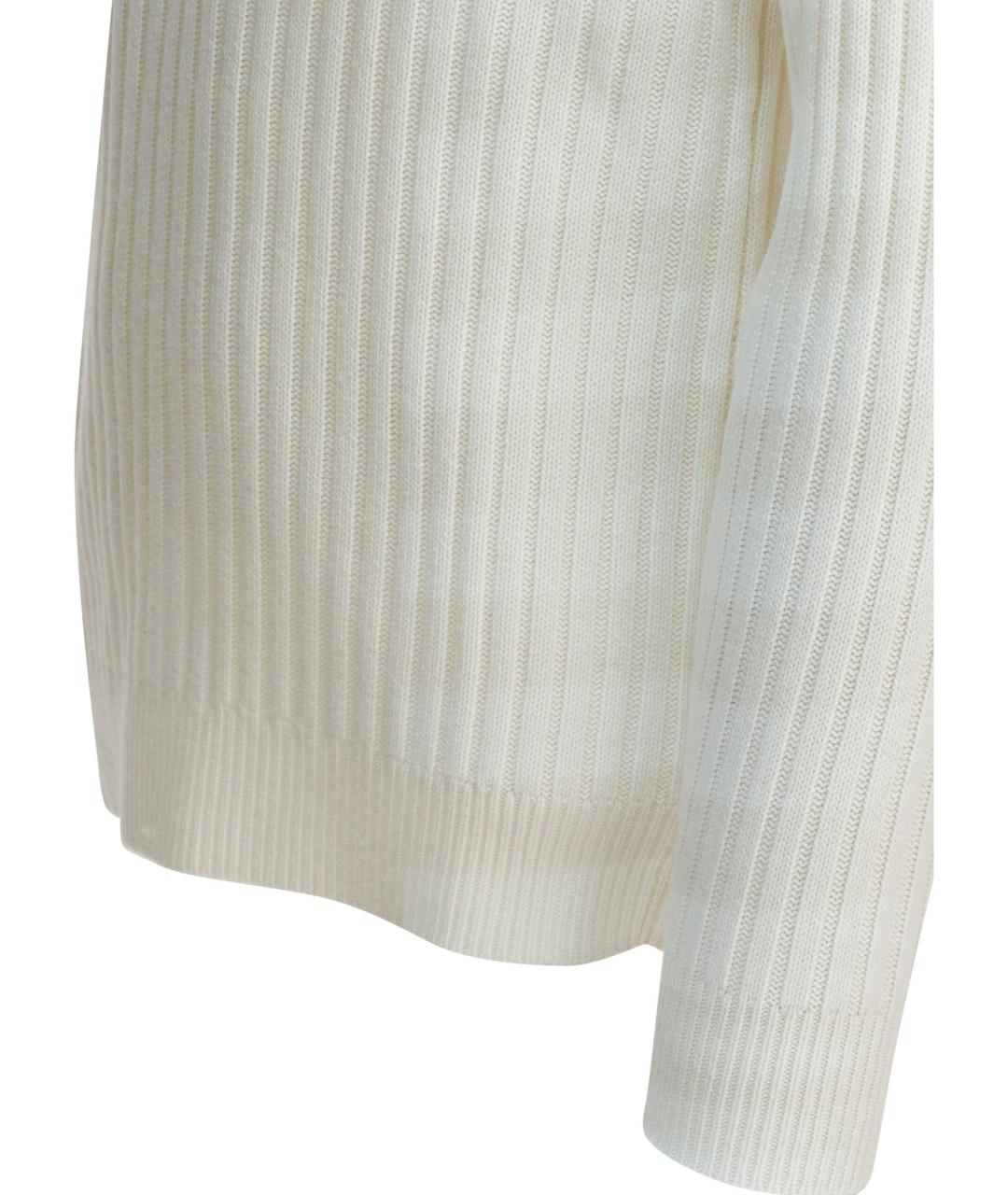 BRUNELLO CUCINELLI Белый кашемировый джемпер / свитер, фото 4