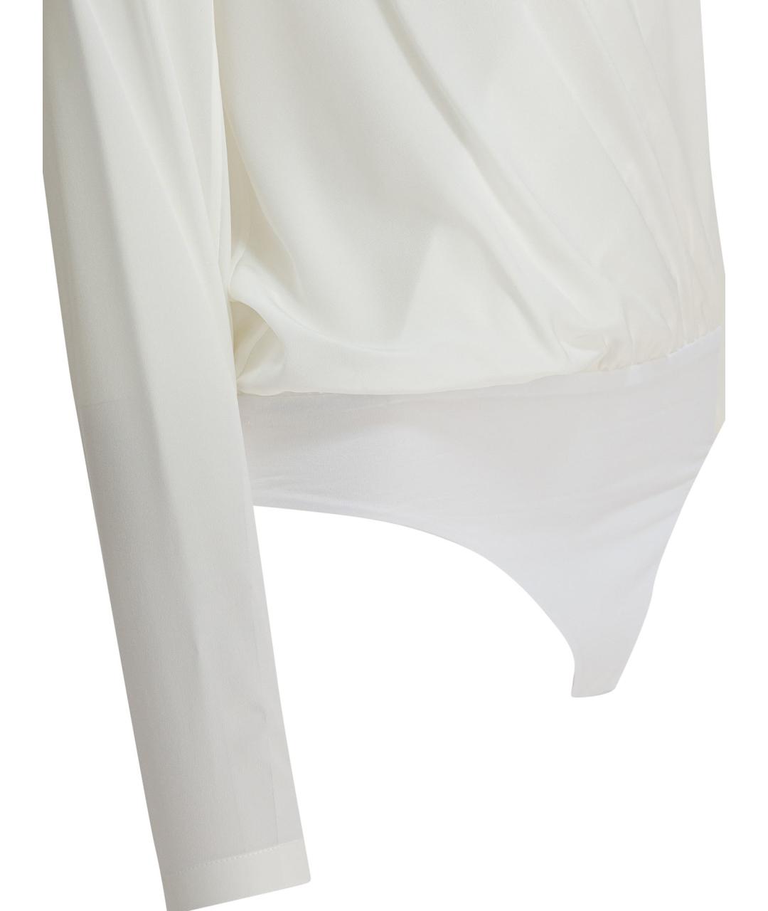 BRUNELLO CUCINELLI Белая шелковая рубашка, фото 4