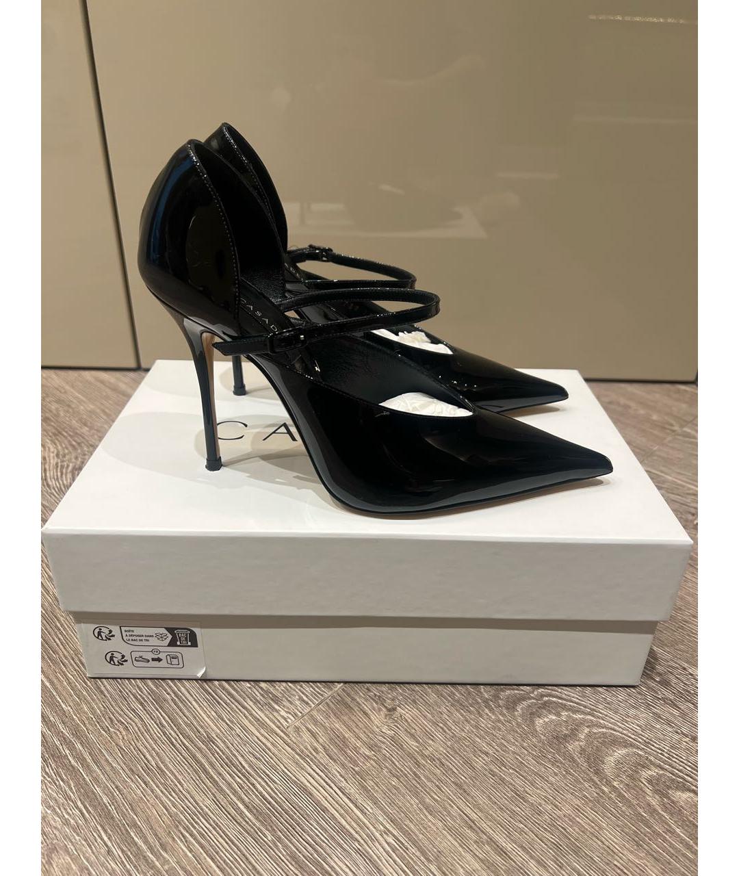 CASADEI Черные туфли из лакированной кожи, фото 7