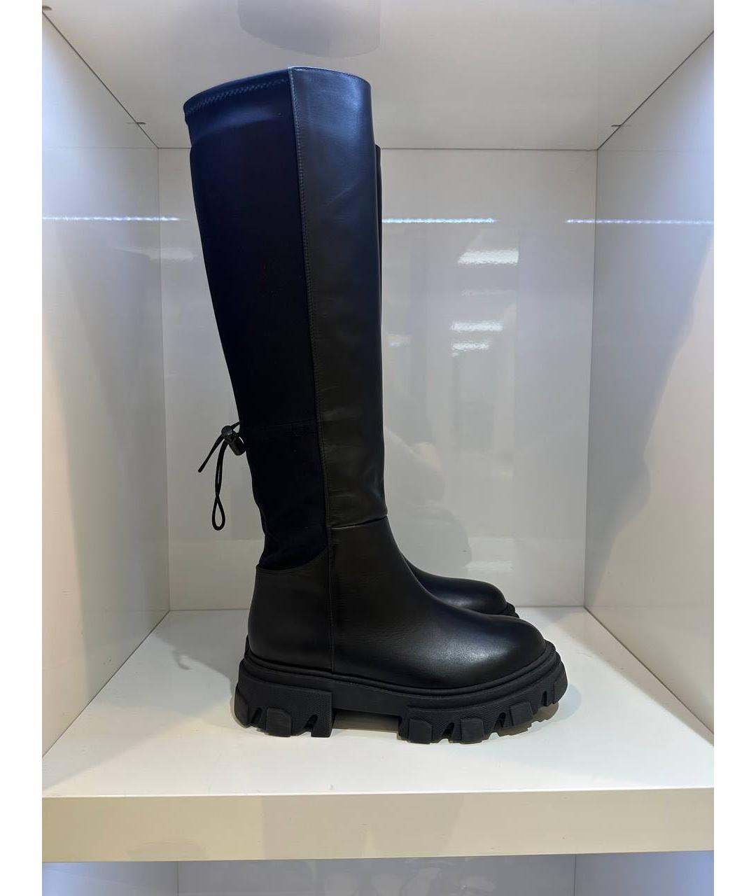 GIABORGHINI Черные кожаные сапоги, фото 2