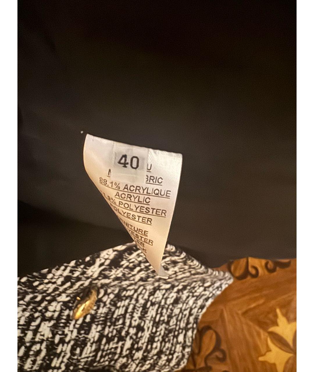 BALMAIN Черный твидовый жакет/пиджак, фото 3