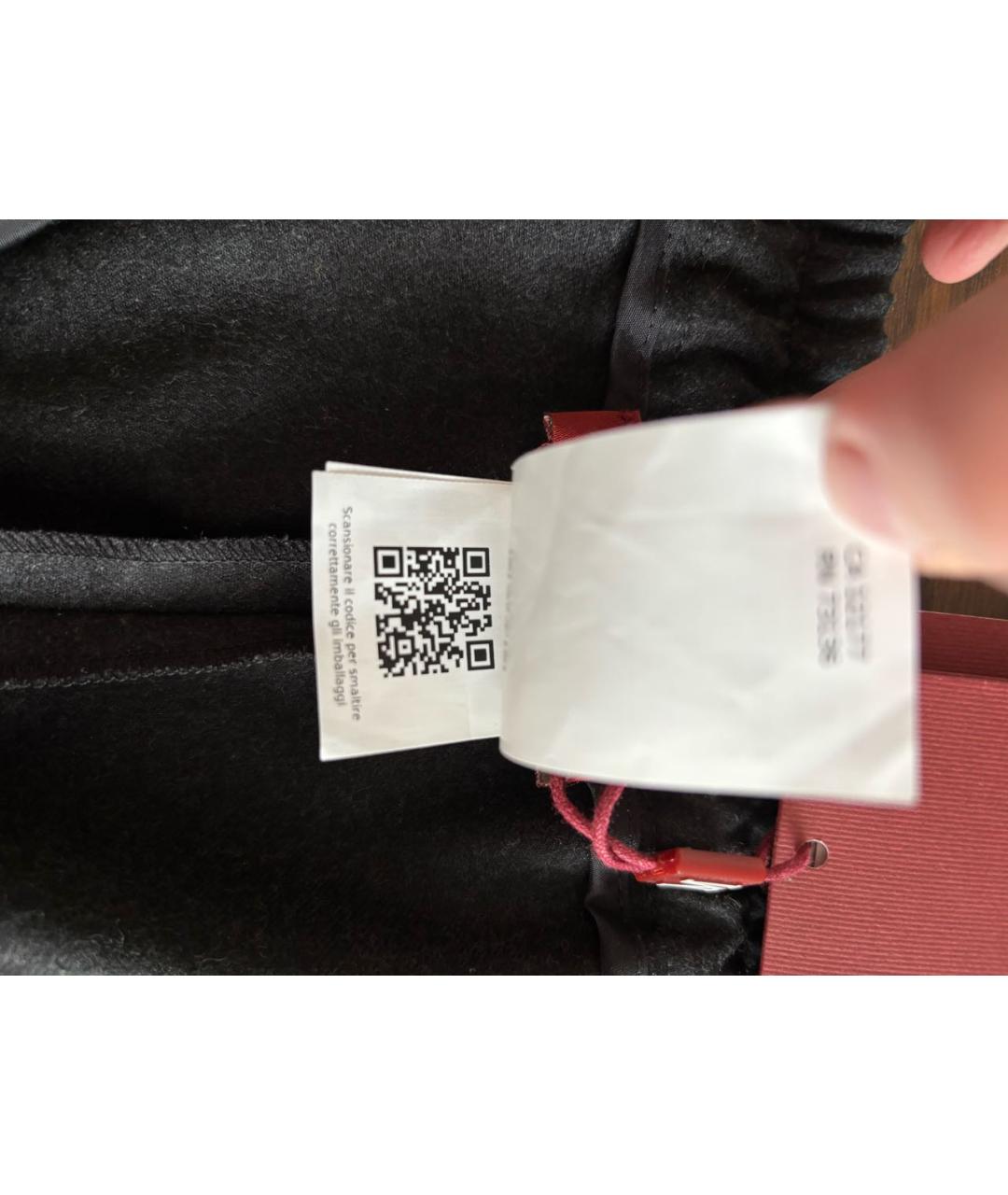 MAX MARA STUDIO Серые шерстяные брюки широкие, фото 6