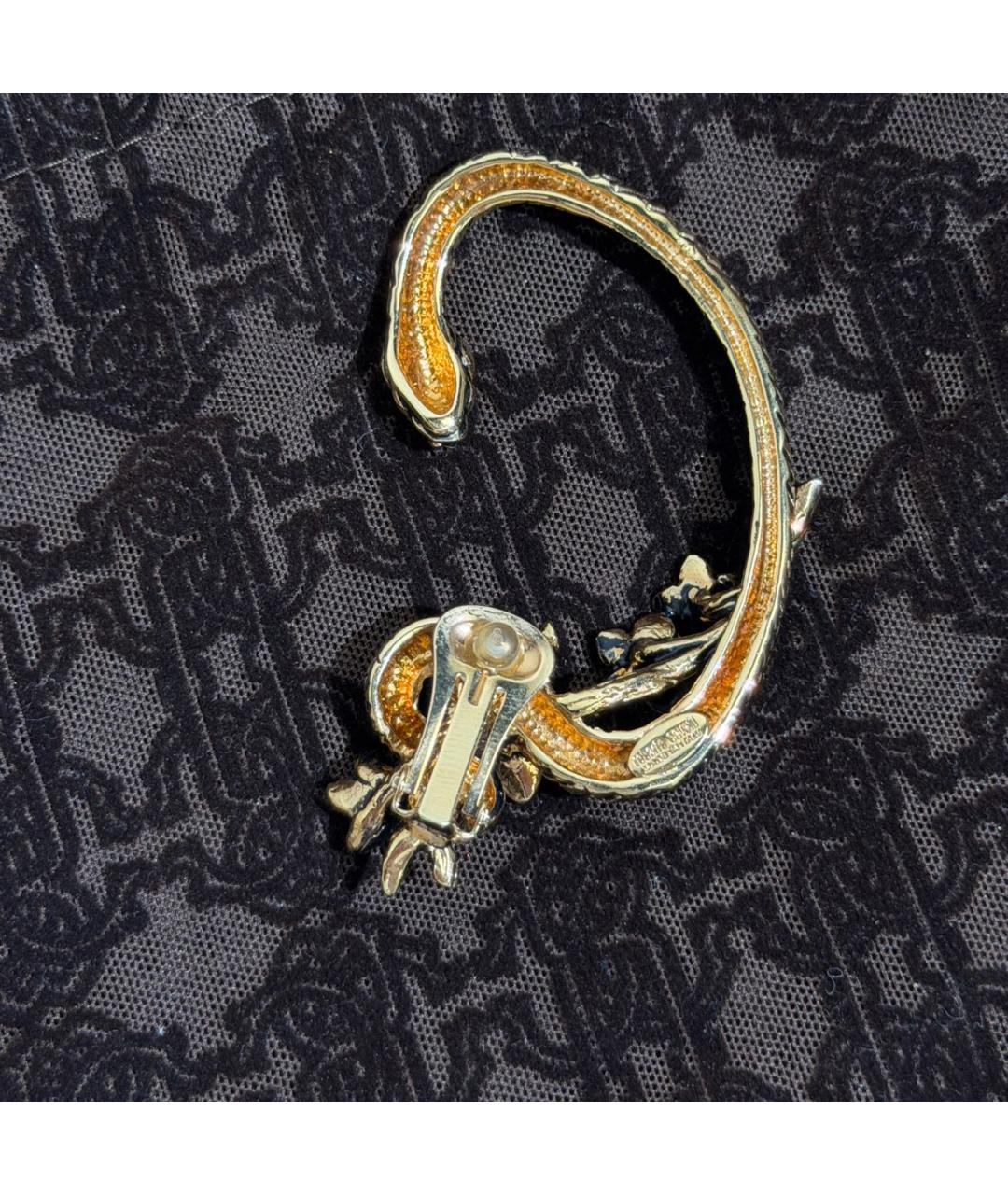 ROBERTO CAVALLI Золотые металлические серьги, фото 2