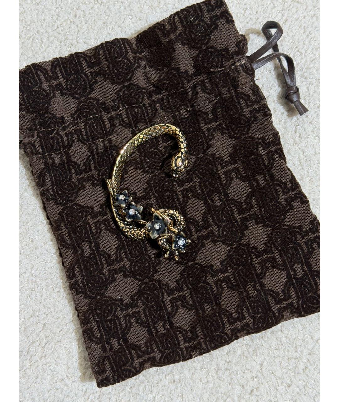 ROBERTO CAVALLI Золотые металлические серьги, фото 6