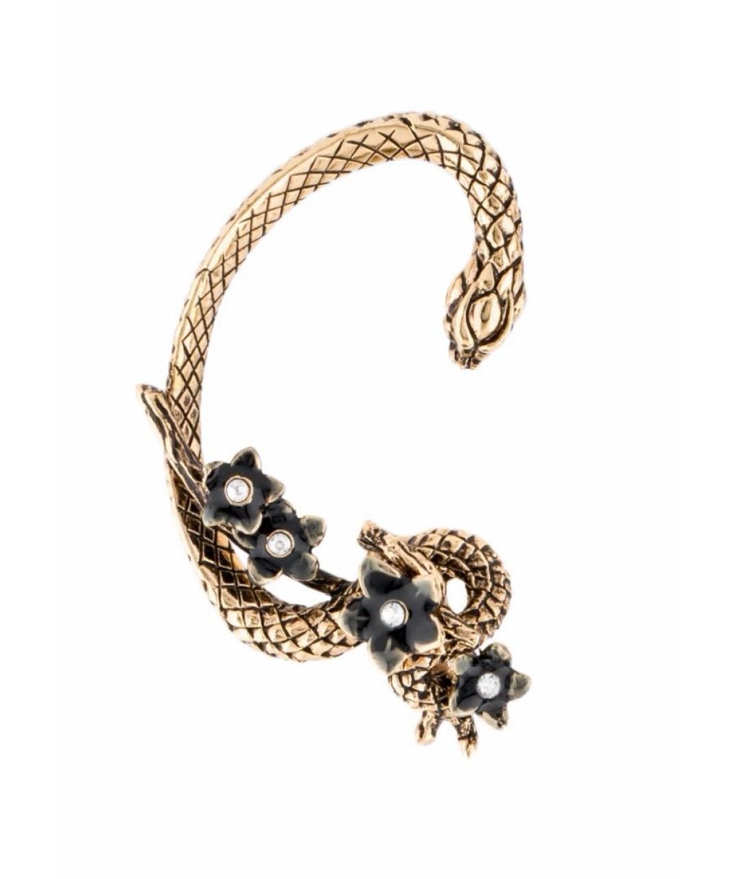 ROBERTO CAVALLI Золотые металлические серьги, фото 1