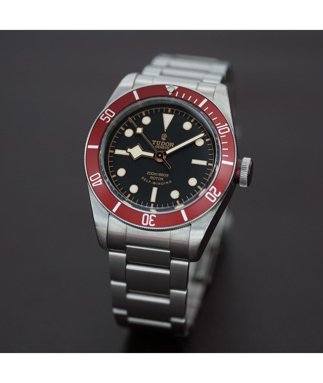 TUDOR Черные металлические часы, фото 2