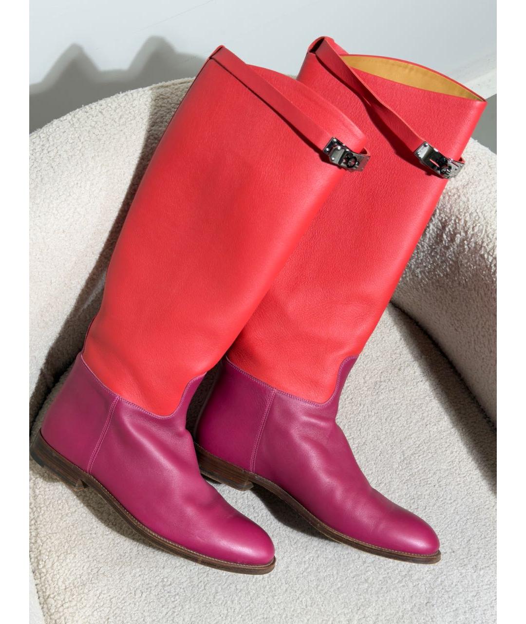 HERMES Мульти кожаные сапоги, фото 2