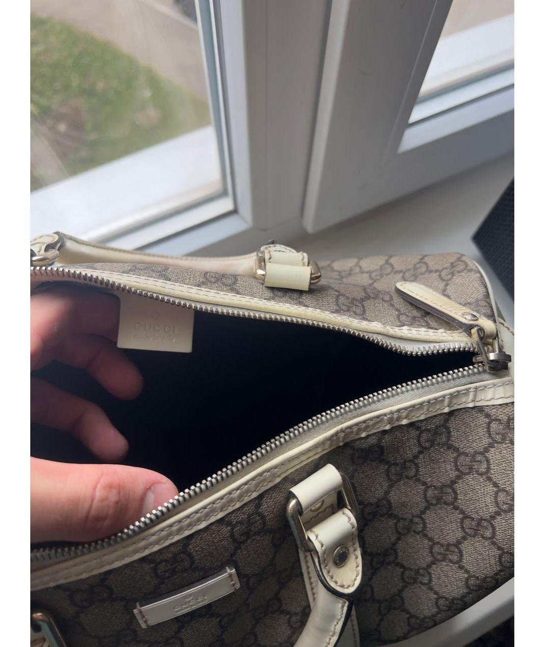 GUCCI Бежевая сумка с короткими ручками, фото 4