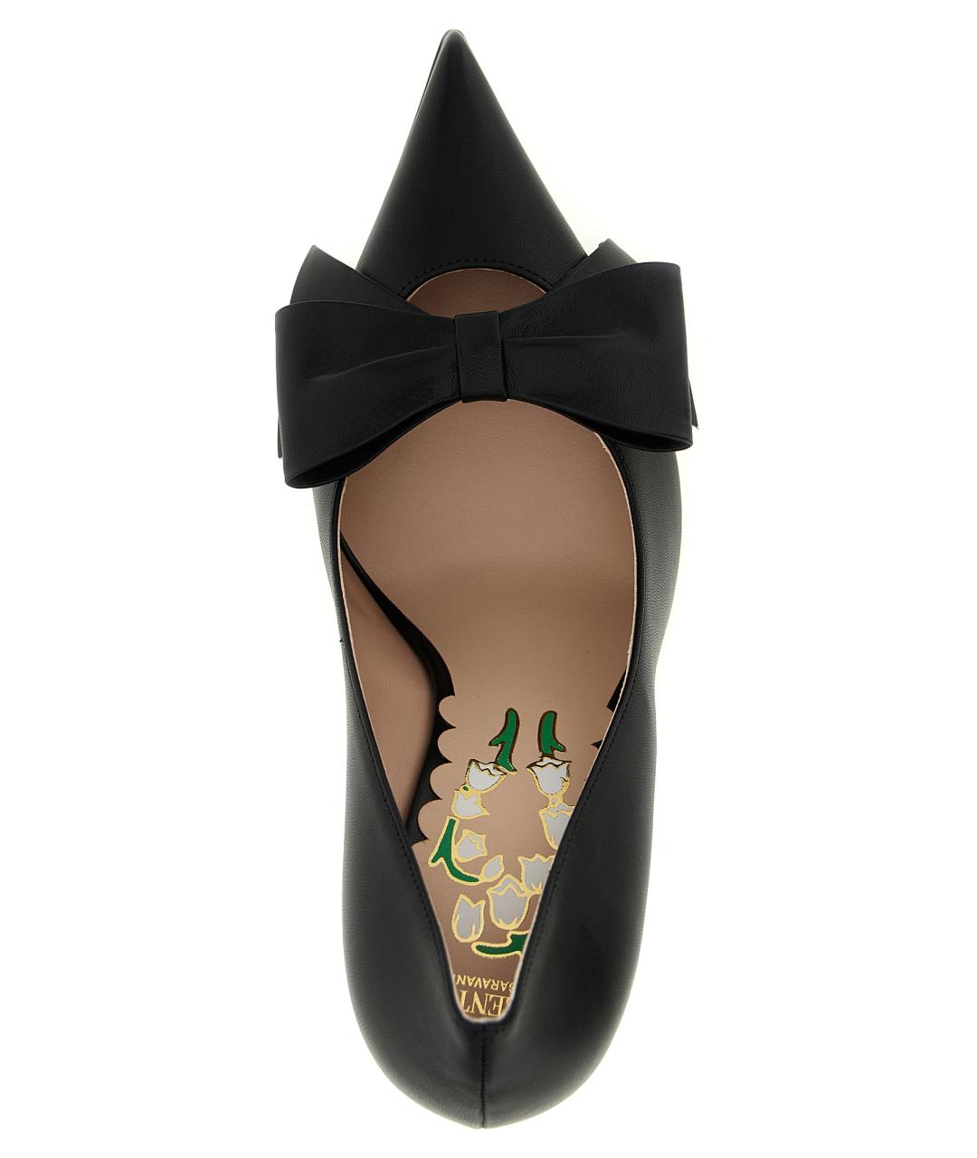 VALENTINO Черные кожаные туфли, фото 4