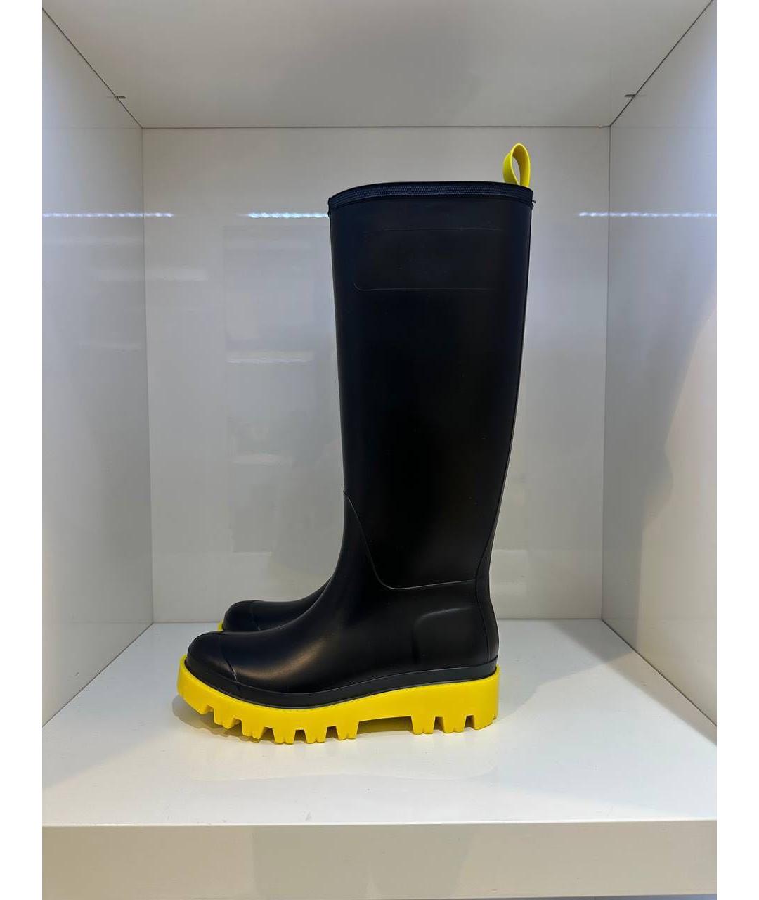 GIABORGHINI Черные резиновые сапоги, фото 2