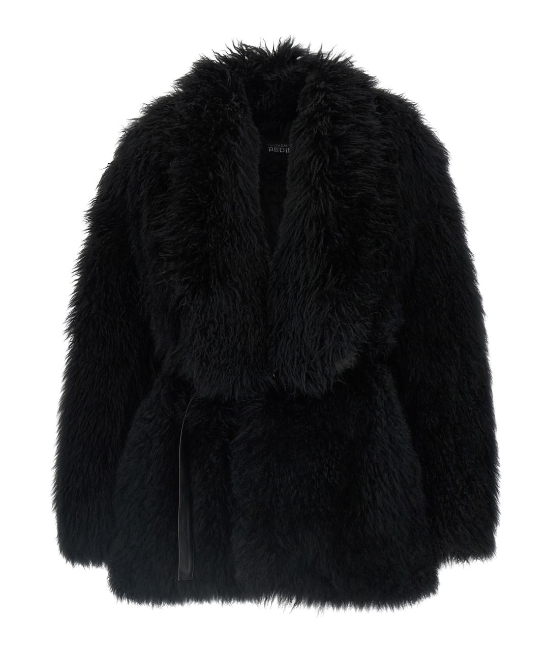 GIOVANNI BEDIN Черная шуба, фото 1