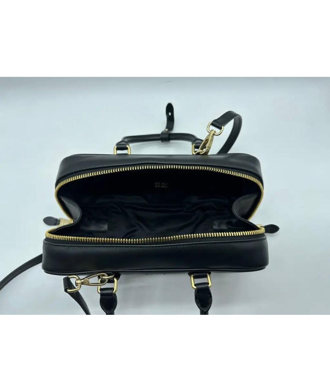 MIU MIU Черная кожаная сумка с короткими ручками, фото 4